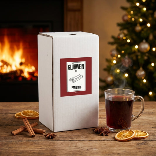 Pfanner Glühwein Rot, 10% Vol., 10 Liter Bag in Box, Gastronomie Glühwein