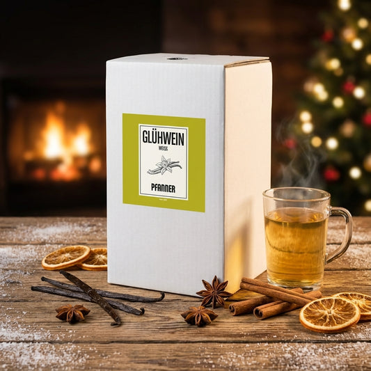 Pfanner Glühwein Weiß, 10% Vol., 10 Liter Bag in Box, Gastronomie Glühwein